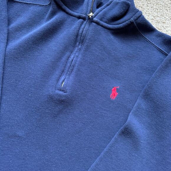 Polo Ralph Lauren Boys Zip Pullover Sweater Sz M 10/12 - Picture 2 of 4
